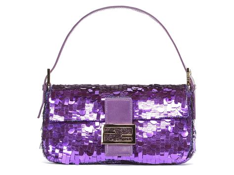 fendi baguette bag purple sequin|Fendi baguette bag price.